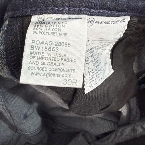 AG Adriano Goldschmied Jeans Womens The Ballad Slim Boot Cut Denim Size 30R - Picture 4 of 11